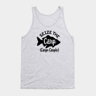 Seize the Carp day funny Carp fishing Carpe Carpio Tank Top